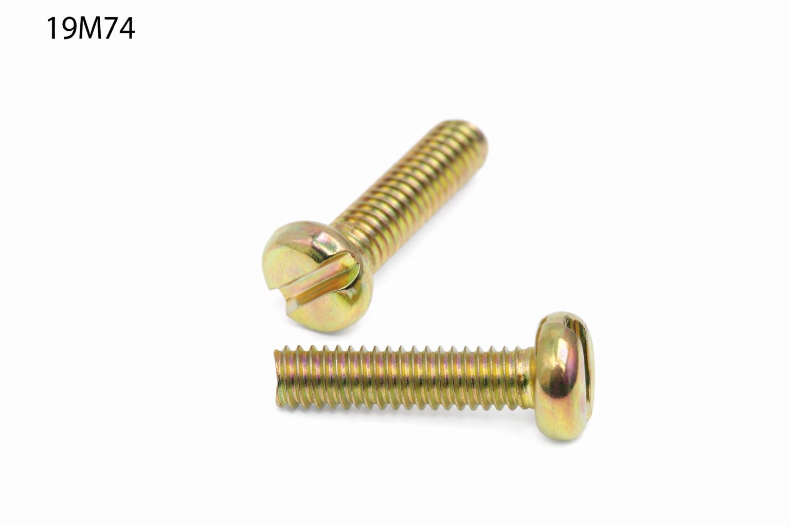 TORNILLO LOTU ROSCA METRICA COMPLETA DIN-84 CABEZA CILINDRICA RANURA BICROMATADO