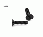 TORNILLO LOTU ROSCA METRICA COMPLETA DIN-963 CABEZA PLANA AVELLANADA RANURA CINCADO NEGRO
