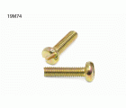 TORNILLO LOTU ROSCA METRICA COMPLETA DIN-84 CABEZA CILINDRICA RANURA BICROMATADO