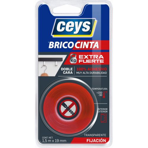 CEYS BRICOCINTA TRANSPARENTE ROLLO 1,5M