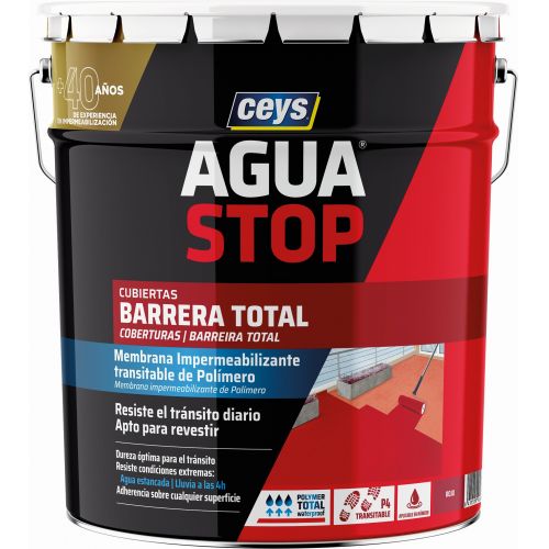 AGUA STOP BARRERA TOTAL 14KG ROJO