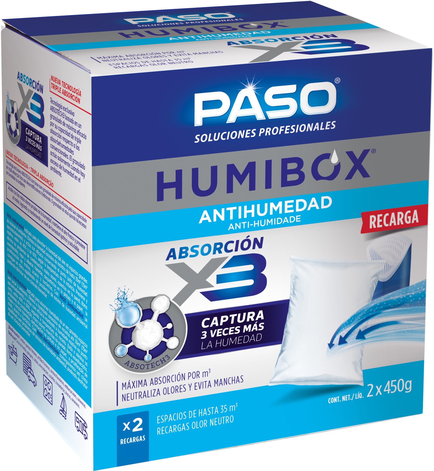 PASO PROFESIONAL PASO HUMIBOX ANTIHUMEDAD RECARGA 450G