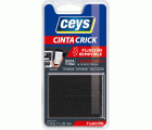 CEYS CRICK NEGRO 4 TIRAS DE 7CMX25MM
