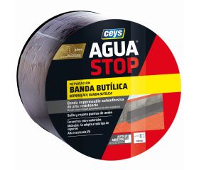 AGUASTOP BANDA IMP. BUTILO GRIS 10CMX10M