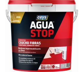 AGUASTOP CAUCHO FIBRAS GRIS 5KG