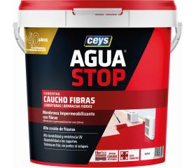 AGUASTOP CAUCHO FIBRAS BLANCO 5KG
