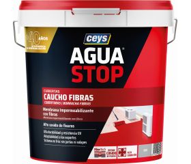 AGUASTOP CAUCHO FIBRAS GRIS 20 KG