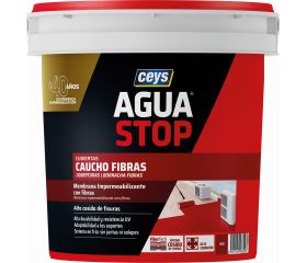 AGUASTOP CAUCHO FIBRAS ROJO 1KG