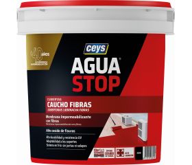 AGUASTOP CAUCHO FIBRAS NEGRO 1KG