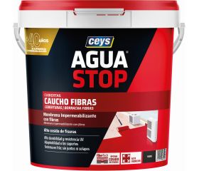 AGUASTOP CAUCHO FIBRAS NEGRO 5KG