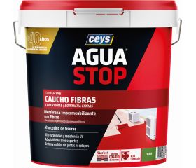 AGUASTOP CAUCHO FIBRAS VERDE 20KG