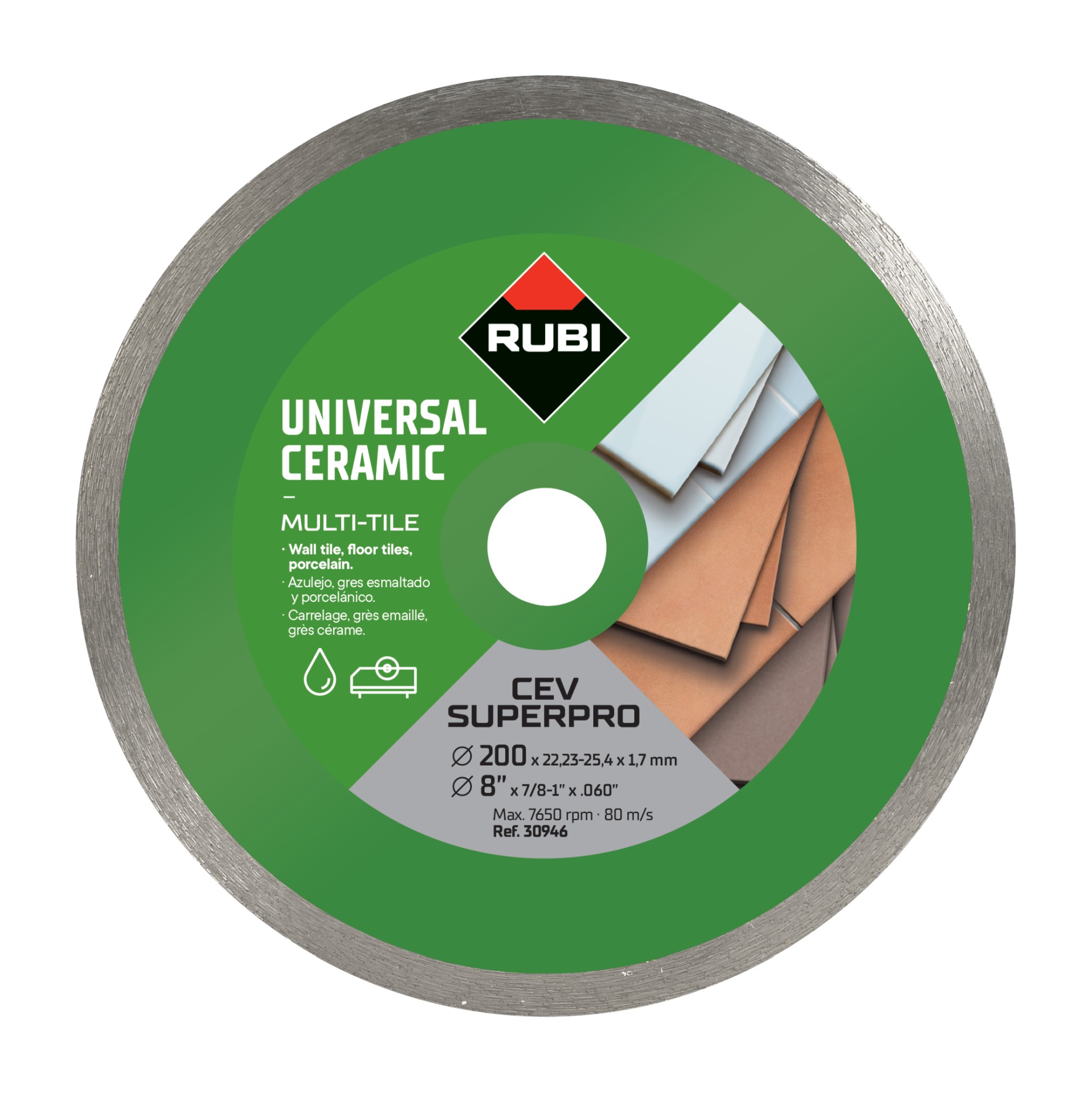 Disco diamante general cerámica CONTINUO - CEV