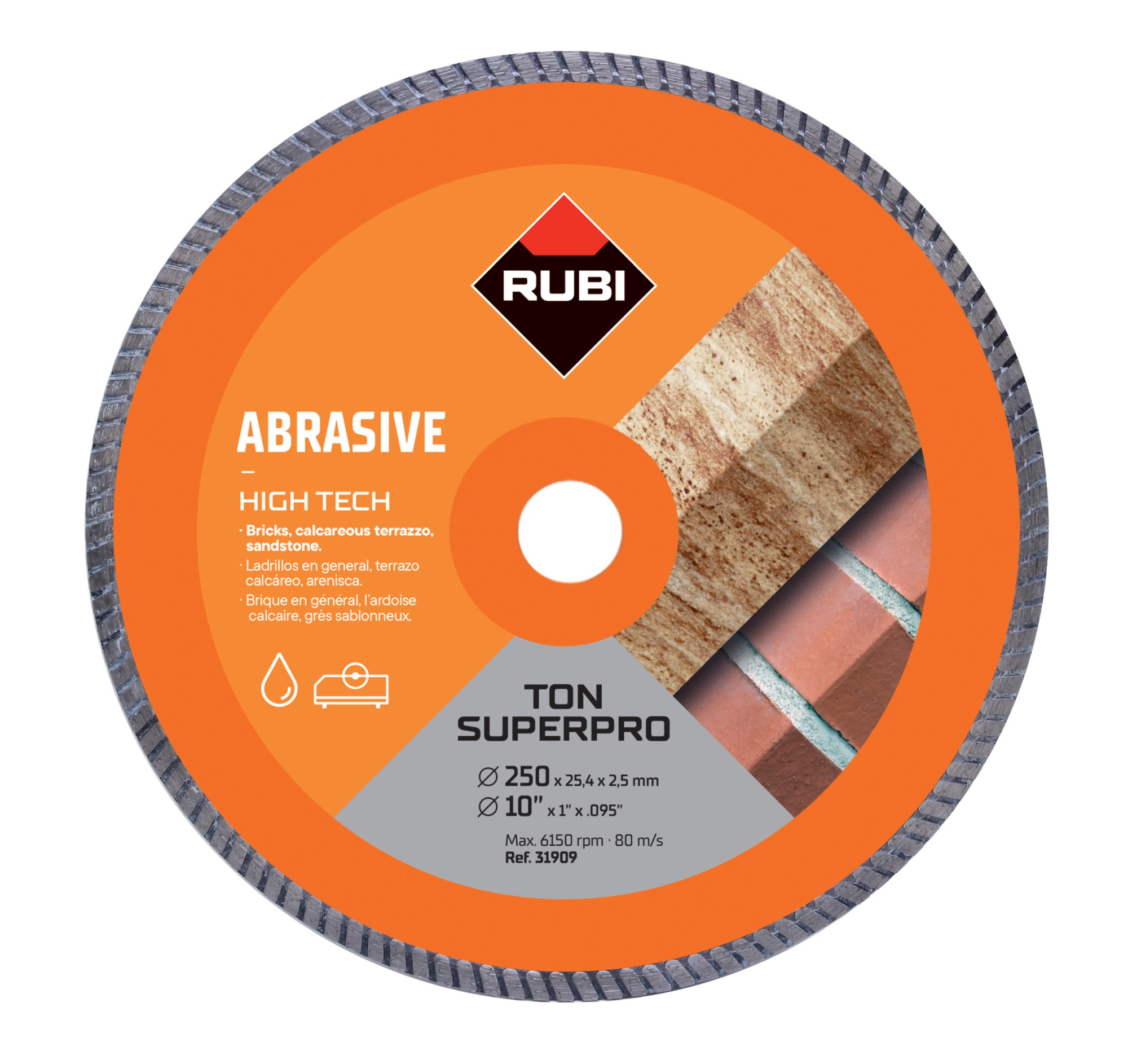 Disco diamante material abrasivo TURBO - TON