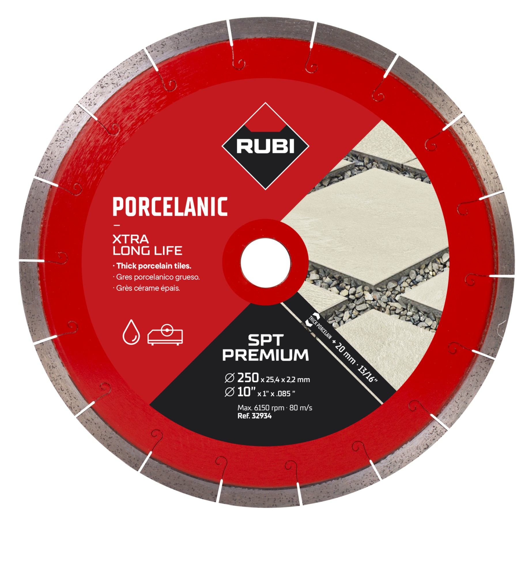 Disco diamante gres porcelánico SEGMENTADO - SPT PREMIUM