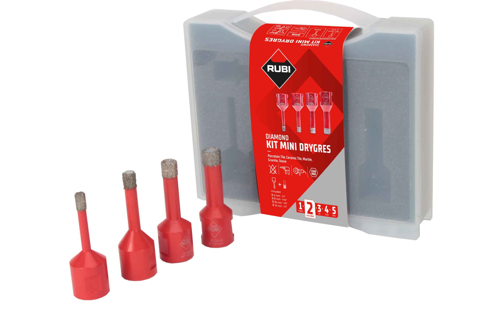 Kit brocas diamante MINI DRYGRES