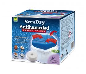 SecaDry Antihumedad Recipiente y recambio 450 gr tableta