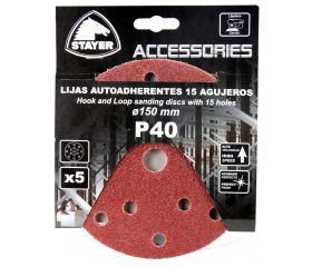 Set 5 Lijas ø150 - P40