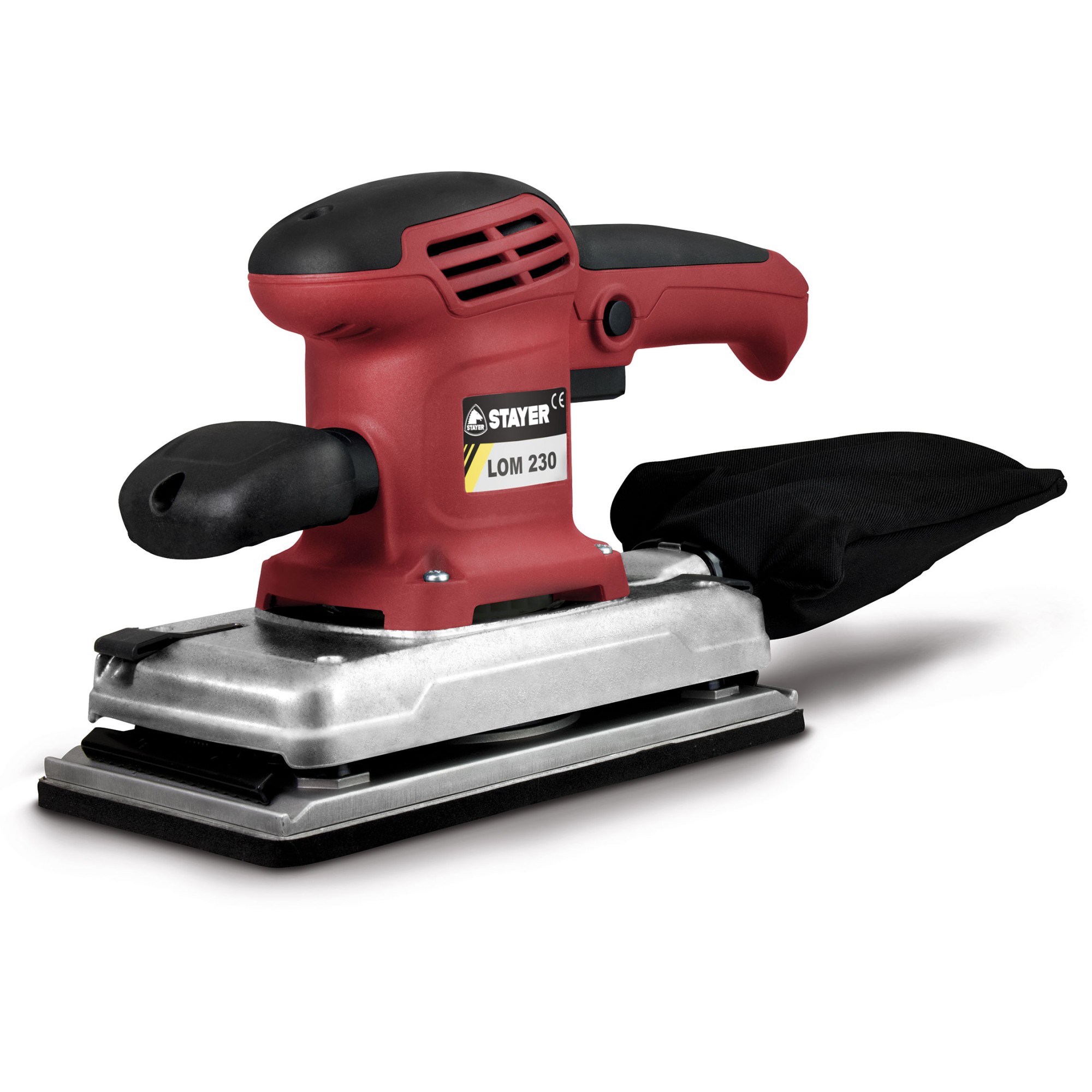 Lijadora orbital PROFESIONAL con plato con doble sistema de fijación LOM 230