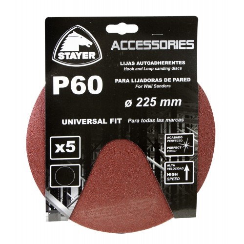 Set de 5 lijas PROFESIONALES de grano 60 para las LP700/710E/1000