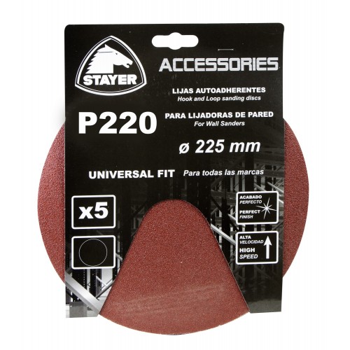 Set de 5 lijas PROFESIONALES de grano 220 para las LP700E
