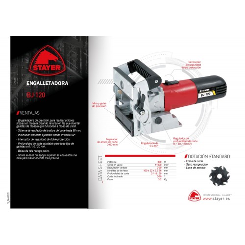 Engalletadora Profesional BJ 120
