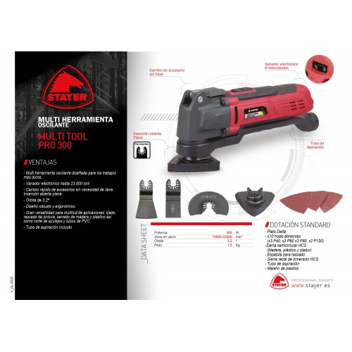 Multiherramienta PROFESIONAL MULTI TOOL PRO 300