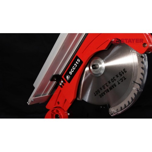 Ingletadora Telescópica PROFESIONAL de Ø315 mm con transmisión por correas (silenciosa) SCR 315 W