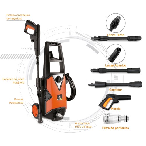 Hidrolimpiadora profesional 1400W, HL 105 B