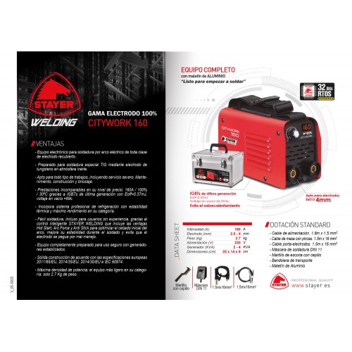 Inverter Profesional MMA CITY WORK 160 K