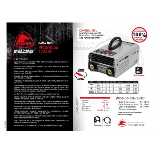 Inverter Profesional MMA PROGRESS 1700 XP