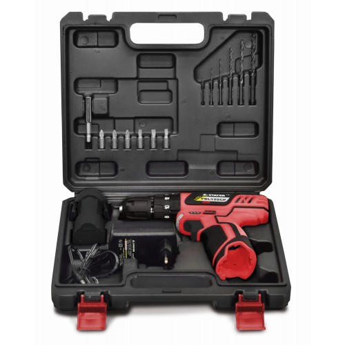 Taladro percutor / Atornillador PROFESIONAL a batería 12V, con maletin, PBL 122 CPK
