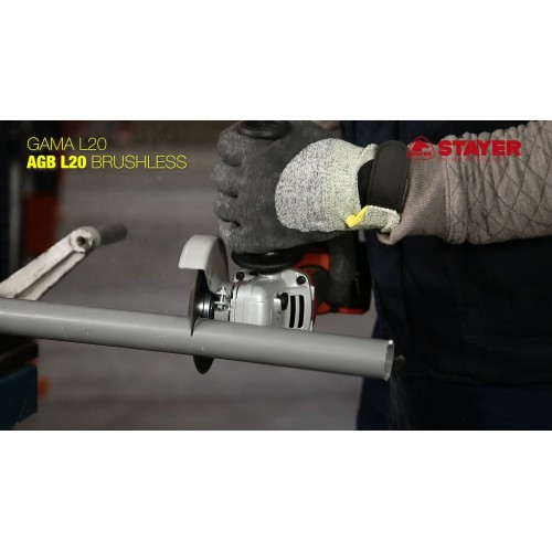 Amoladora angular PROFESIONAL Ø115mm a batería AGB L2024 BRUSHLESS SET