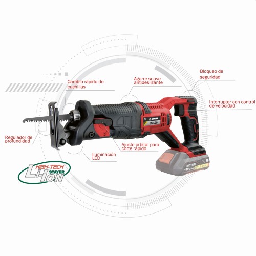 Sierra de sable PROFESIONAL a batería 18V, SS L2022 SET