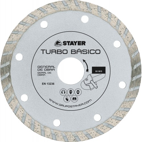 Disco de diamante, TURBO BÁSICO de Ø180mm