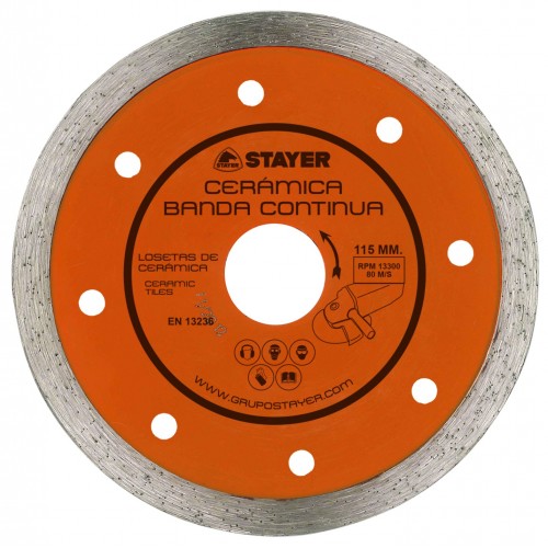 Disco de diamante, PORCELÁNICO BANDA CONTÍNUA Ø115mm