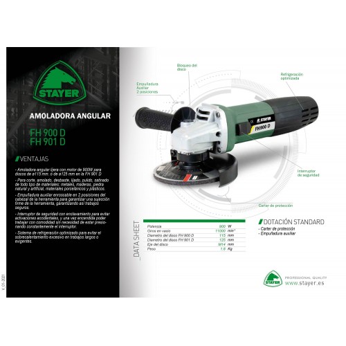 Amoladora angular FH 901 D