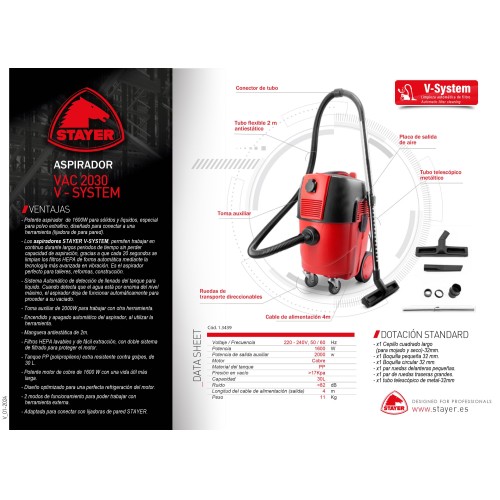 Aspirador VAC 2030 V - SYSTEM