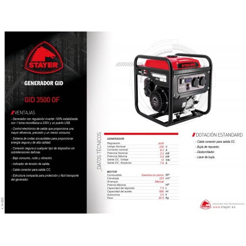 Generador Inverter GID 3500 OF