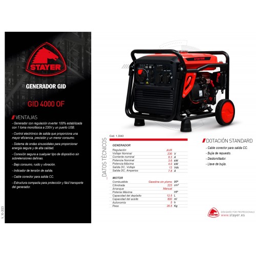 Generador Inverter GID 4000 OF