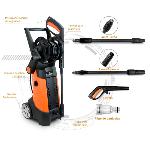 Hidrolimpiadora de Alta Presión, HL2000PSI (110V)