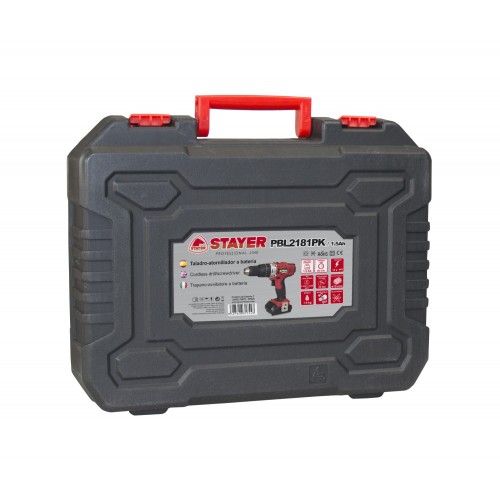Taladro / Atornillador Percutor PROFESIONAL a batería, PBL 2182 PK