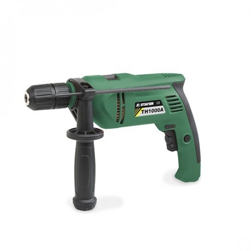 Taladro percutor de 1000W con variador electrónico de velocidad TH 1000 AK, incluye maletín