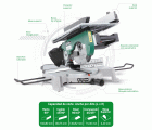 Ingletadora Ø250mm con mesa superior de corte SC 250