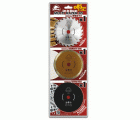 Set (Blister) de 3 Discos Ø 85 mm. (Diamante CRC, Widia TCT, Sierra HSS)