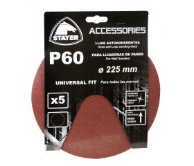 Set de 5 lijas PROFESIONALES de grano 60 para las LP700/710E/1000