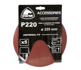 Set de 5 lijas PROFESIONALES de grano 220 para las LP700E