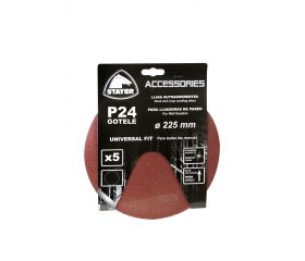 Set de 5 lijas PROFESIONALES de grano 24 especial gotelé para las LP700/710E/1000
