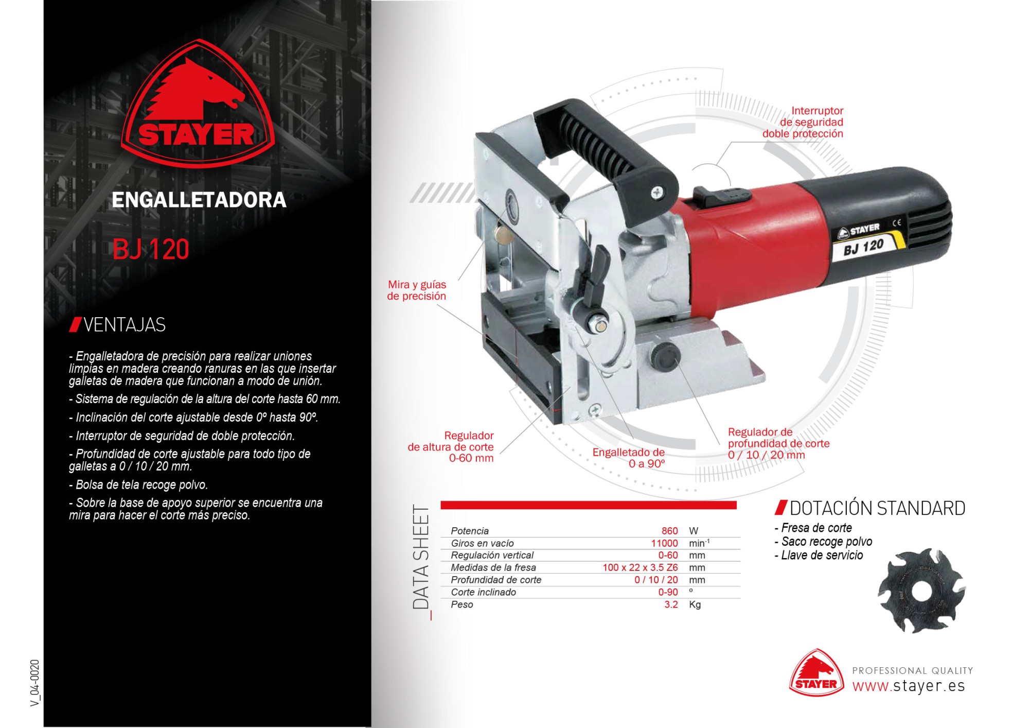 Engalletadora Profesional BJ 120