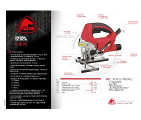 Sierra caladora PROFESIONAL, pendular con cambio rápido de hoja S 90 PE