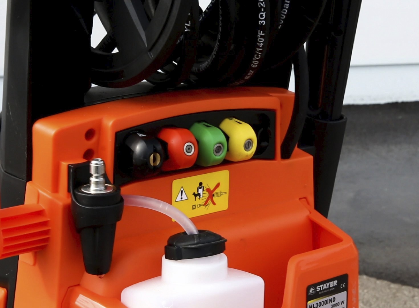 Hidrolimpiadora industrial con 3000W y motor de inducción, HL 3000 IND